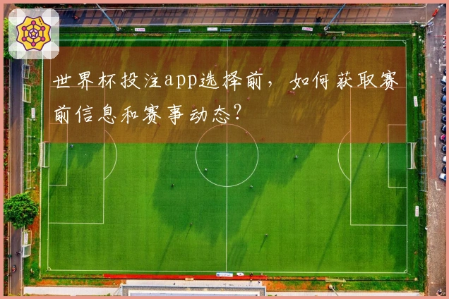 世界杯投注app选择前，如何获取赛前信息和赛事动态？